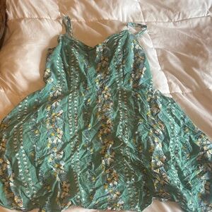 Old Navy Teal Smocked Dress